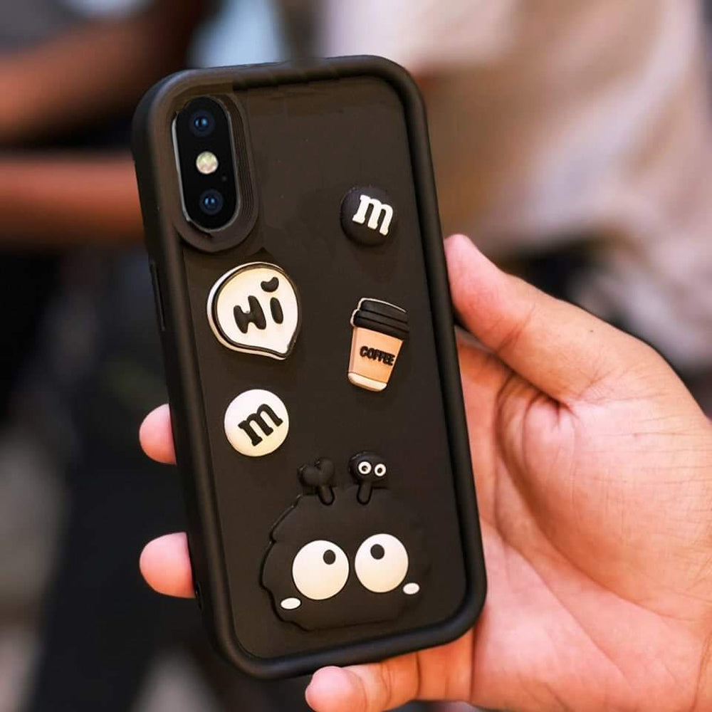 [FREE SHIPPING] 3D Briquette m&m icons Liquid silicon Case for Iphone X/ XS