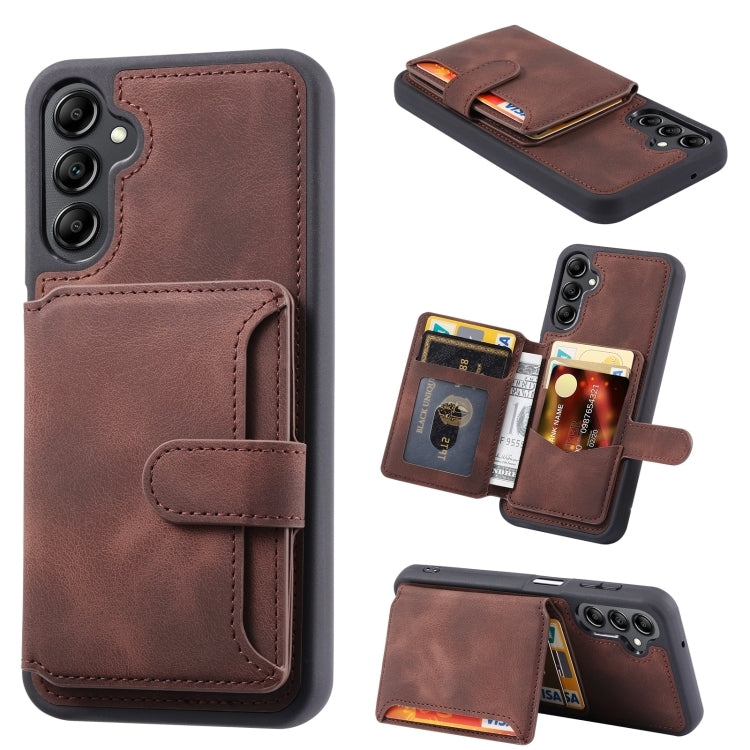 [FREE SHIPPING] BACK LEATHER CASE FOR SAMSUNG A15