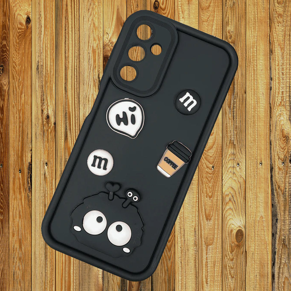 [ FREE SHIPPING] 3D Briquette m&m icons Liquid silicon Case for Samsung A24