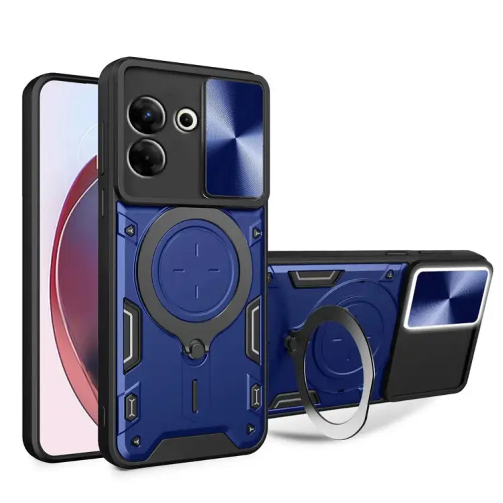 [FREE SHIPPING] Tecno Camon 20 / 20 Pro 4G Metal Ring Camera Protect Armor Hybrid Rotating Holder Back Cover