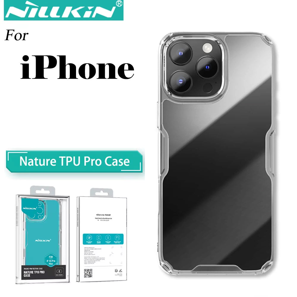 [FREE SHIPPING] Nillkin Nature TPU Pro Case for Iphone 16 Pro Max