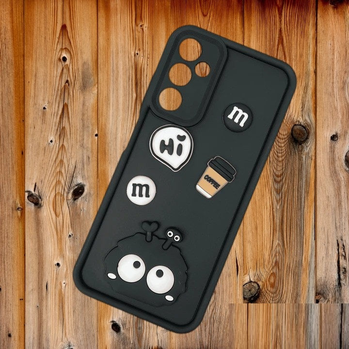 [FREE SHIPPING] 3D Briquette m&m icons Liquid silicon Case for Samsung A05s