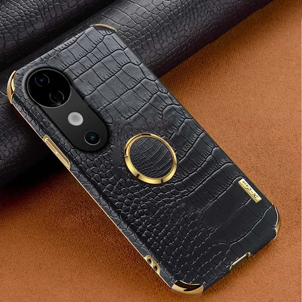 [ FREE SHIPPING] CROCODILE PATTERN LEATHER CASE FOR VIVO V40