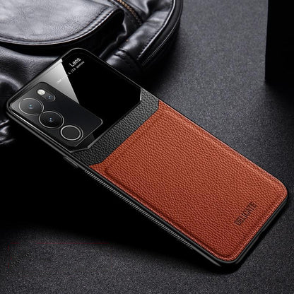 [FREE SHIPPING] Luxury Slim Leather Case Lens Shockproof Back Cover  For VIVO V29