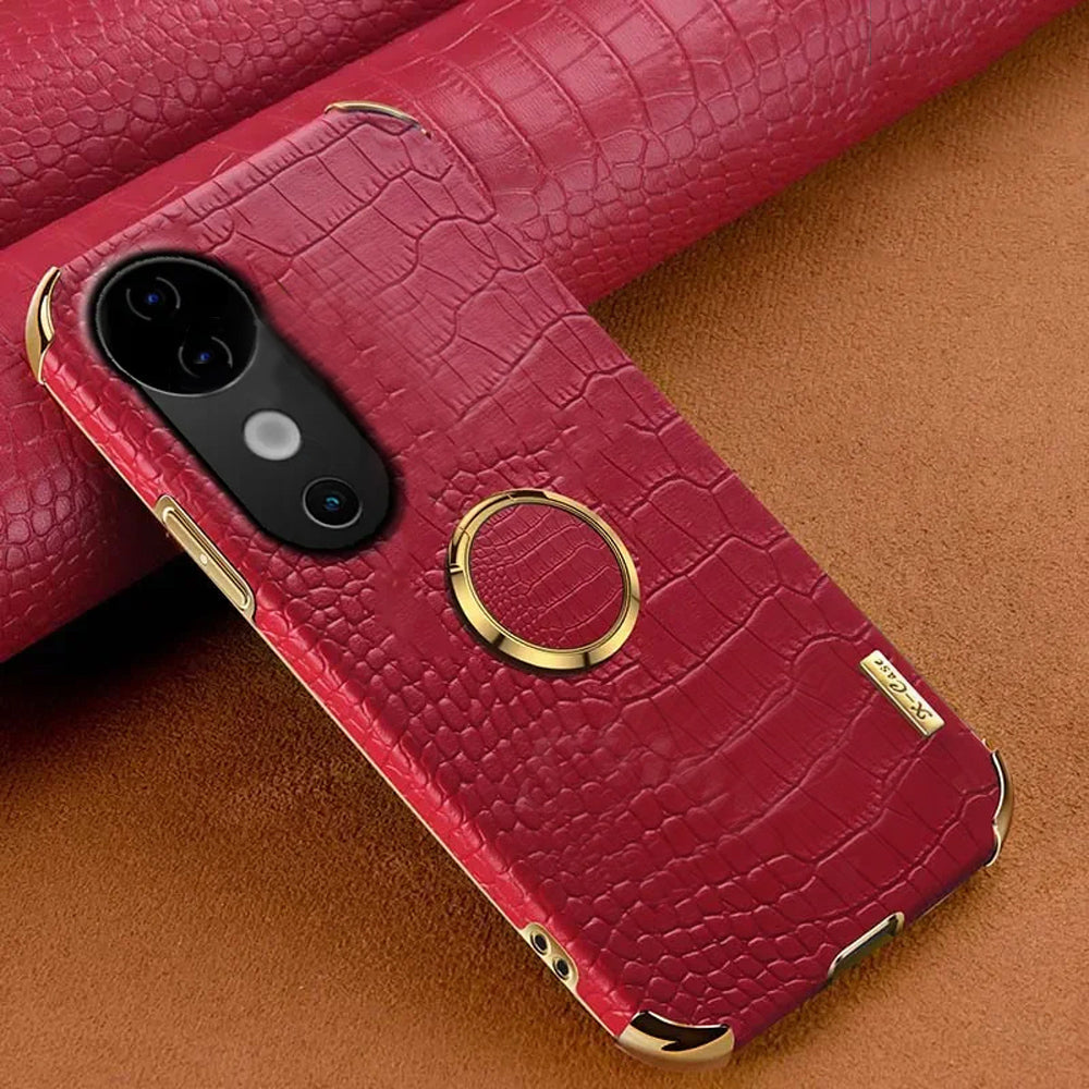 [ FREE SHIPPING] CROCODILE PATTERN LEATHER CASE FOR VIVO V40