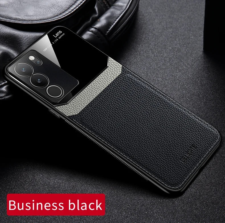 [FREE SHIPPING] Luxury Slim Leather Case Lens Shockproof Back Cover  For VIVO V29