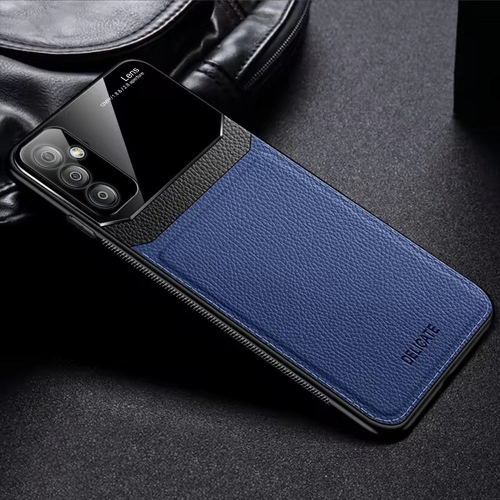 [ FREE SHIPPING] Luxury Slim Leather Case Lens Shockproof BackCover For Samsung A24