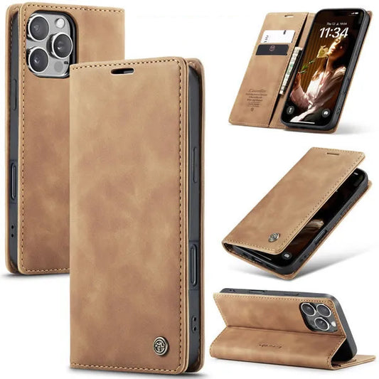 [FREE SHIPPING] Caseme Retro Leather Flip Case For Iphone 16 pro Max