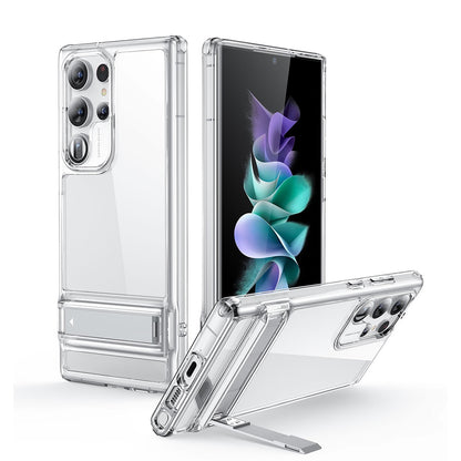 [FREE SHIPPING] Clear Kickstand Case For Samsung Galaxy S24 Ultra