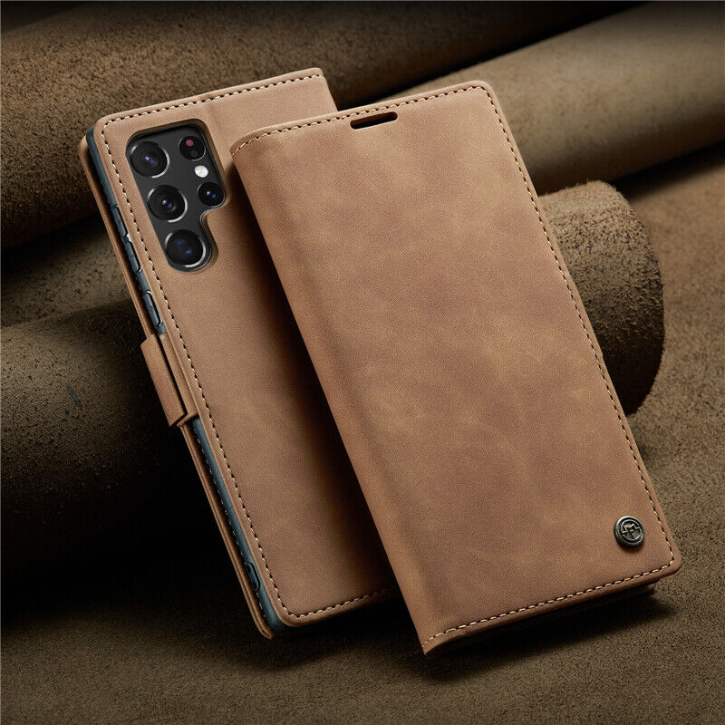 Caseme Retro Leather Flip Case For Samsung Models