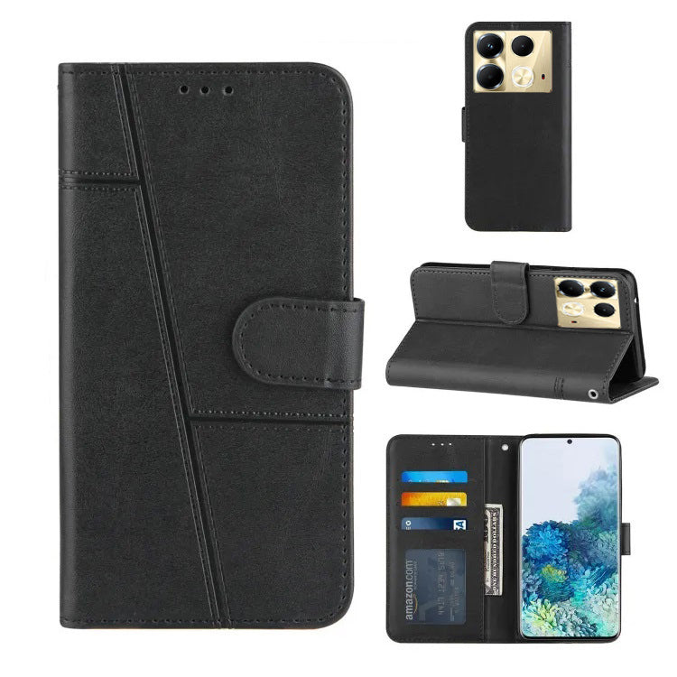 Retro Booklet PU Leather Wallet Cases For Infinix Models