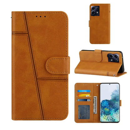 RETRO BOOKLET PU LEATHER WALLET CASE FOR INFINIX Models