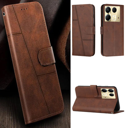 Retro Booklet PU Leather Wallet Cases For Infinix Models