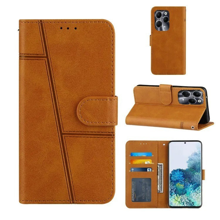 Retro Booklet PU Leather Wallet Cases For Infinix Models