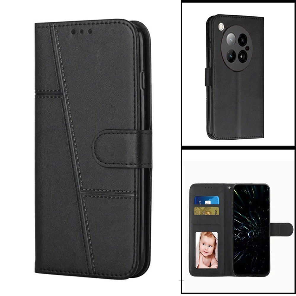 Phone Case compatible for Infinix Zero 40- PU Leather Case - Card Slot Design