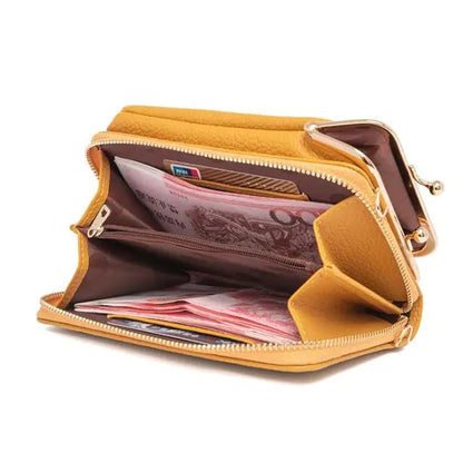 Women Phone Bags Ladies Shoulder Wallet Small Crossbody Messenger Bag Mobile Purse Pu Leather Card Holder For Female