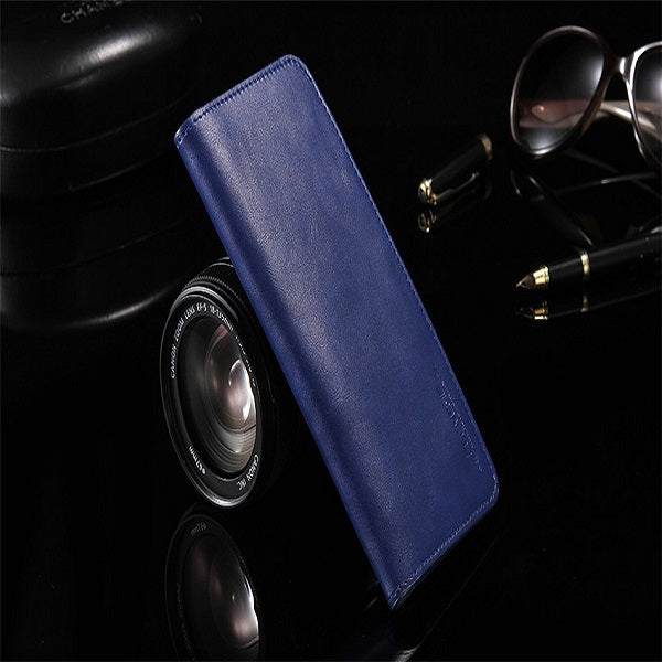 [ FREE SHIPPING]  long leather wallet for money and card holding mobile pouch