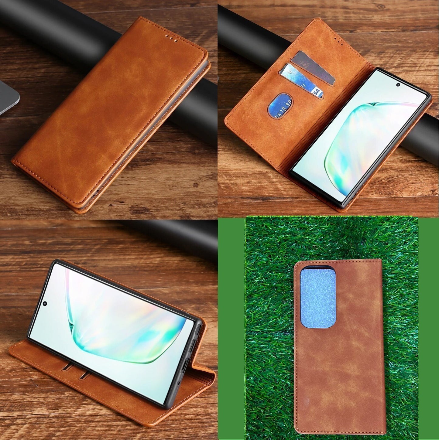 Retro Stand Flip Leather Cases For Vivo Models