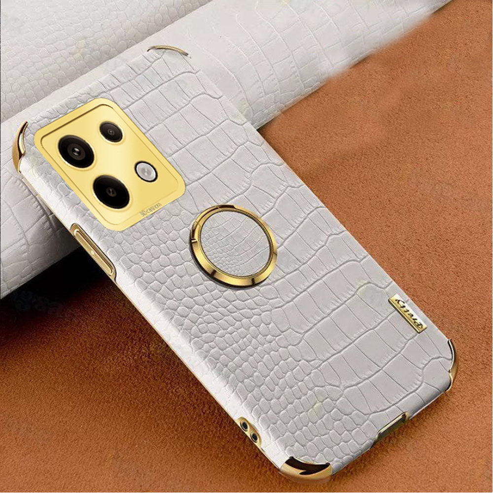 [ FREE SHIPPING] Crocodile Pattern Leather Case For Redmi Note 13