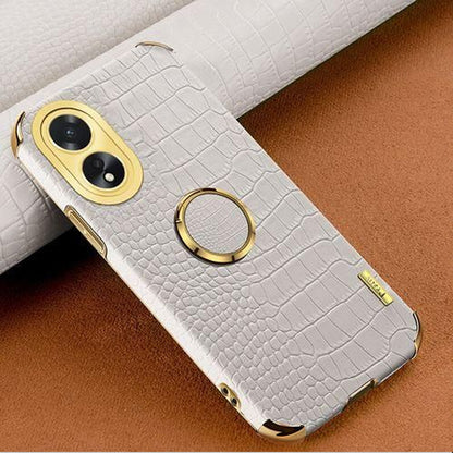 [FREE SHIPPING] Crocodile Pattern Leather Case For Oppo A18