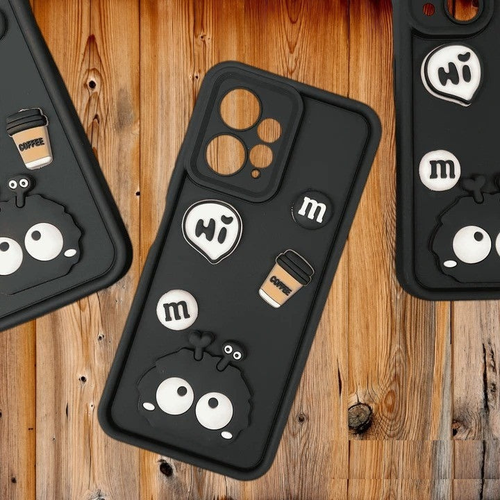 [FREE SHIPPING] 3D Briquette m&m icons Liquid silicon Case for Redmi Note 12