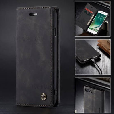 [ FREE SHIPPING] CaseMe Retro Leather Case For iphone 7 Plus/8 Plus  Book Style Flip Wallet Magnetic Cover Card Slots Case For Iphone 7 Plus/8 Plus
