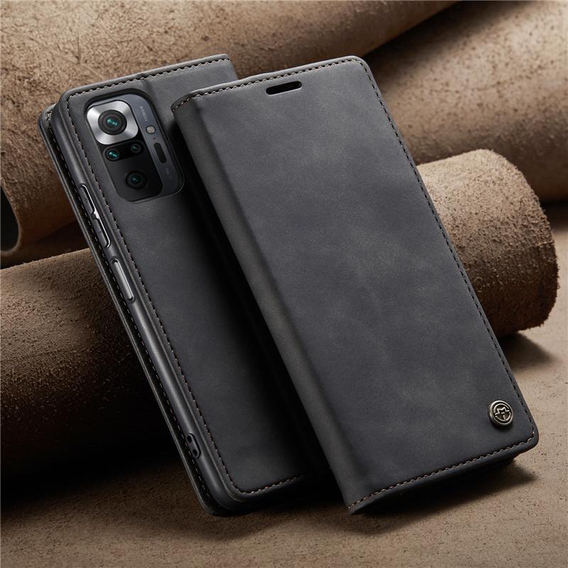 [FREE SHIPPING] CaseMe Retro Leather Case for Redmi Note 10 / Note 10s  Book Style Flip Wallet Magnetic Cover Card Slots Case for Redmi Note 10 / Note 10s