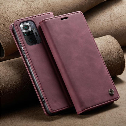 [FREE SHIPPING] CaseMe Retro Leather Case for Redmi Note 10 / Note 10s  Book Style Flip Wallet Magnetic Cover Card Slots Case for Redmi Note 10 / Note 10s