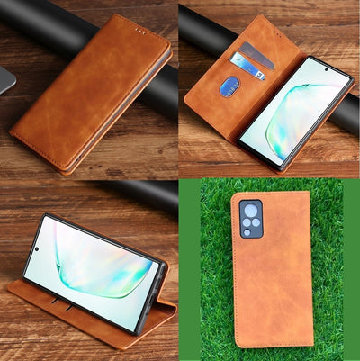 [FREE SHIPPING] Luxury Retro Stand Flip Leather Case For Vivo V21