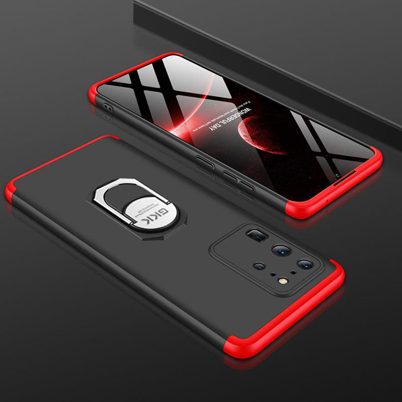 [FREE SHIPPING] Samsung Galaxy S20 Ultra - Gkk Original Shock Proof With Ring Holder Full Protection Cover 360 Case - Red & Black