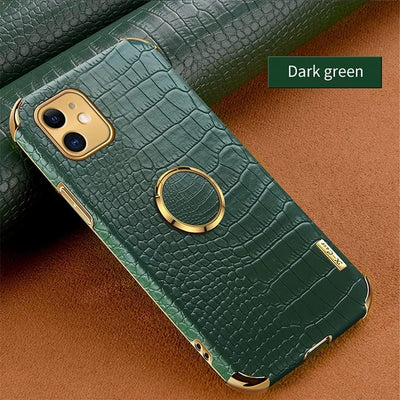 Iphone 11 Crocodile Pattern Leather mobile cover - Clair.pk