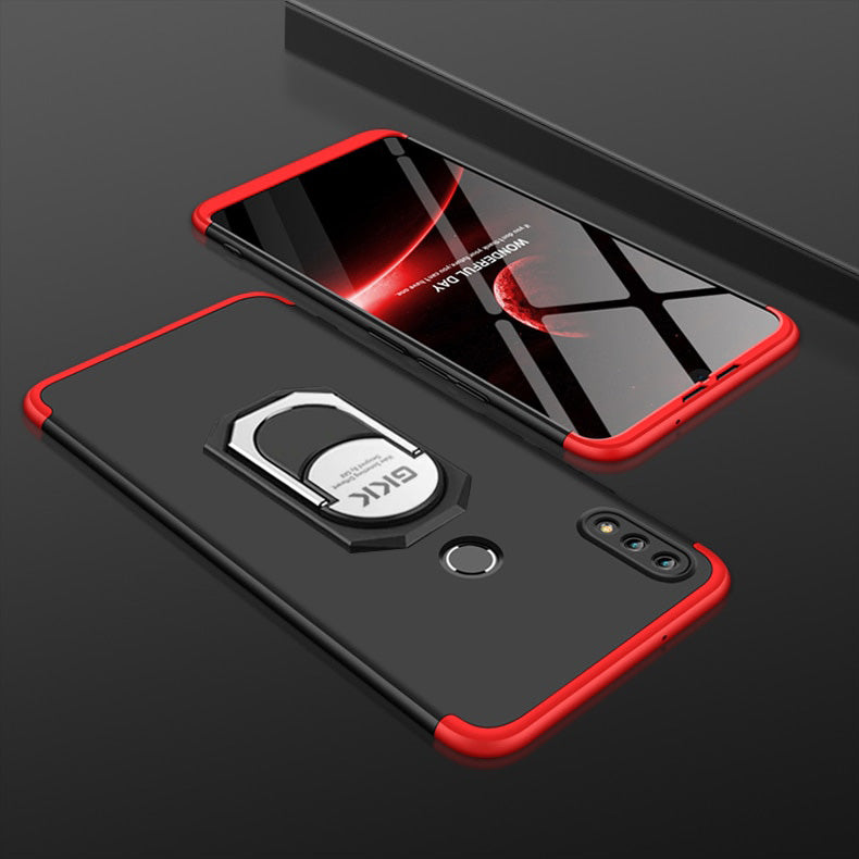 [FREE SHIPPING] Gkk 3in1 Full Protection Case With Ring Holder For Huawei Honor 8x - Red & Black