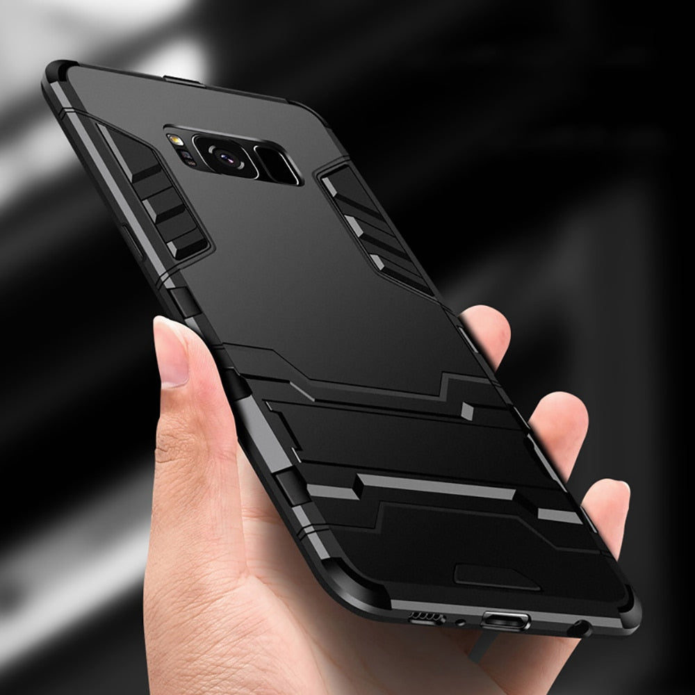 [FREE SHIPPING] Armor Shockproof Full Protection Case For Samsung Galaxy Note 8 - Black.