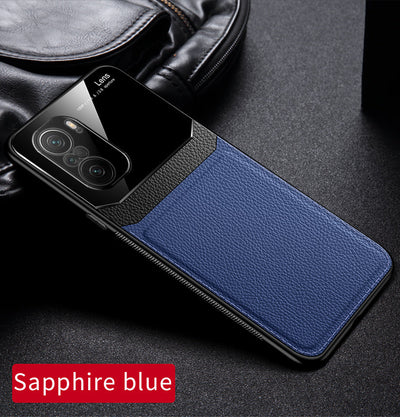 [ FREE SHIPPING] Luxury Slim Leather Case Lens Shockproof BackCover for Redmi Note 10 Pro