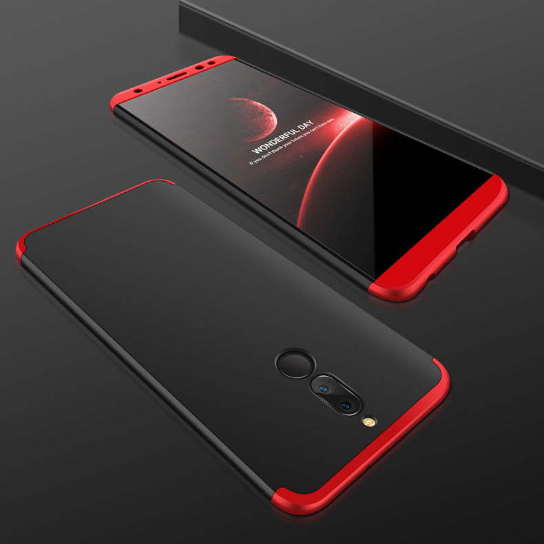 [FREE SHIPPING] Gkk 3in1 Full Protection Case For Huawei Mate 10 Lite - Red & Black.