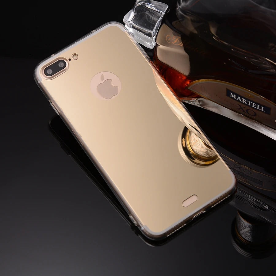 [FREE SHIPPING] Gold Plated Silicon Case For IPhone 7 Plus / Iphone 8 Plus - Gold