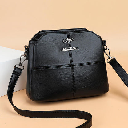 Female Shoulder Crossbody Bags for Ladies Soft High Quality Leather Luxury Kangaroo Brand Handbags