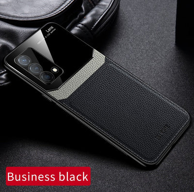 [ FREE SHIPPING] Luxury Slim Leather Case Lens Shockproof BackCover For Oppo A95