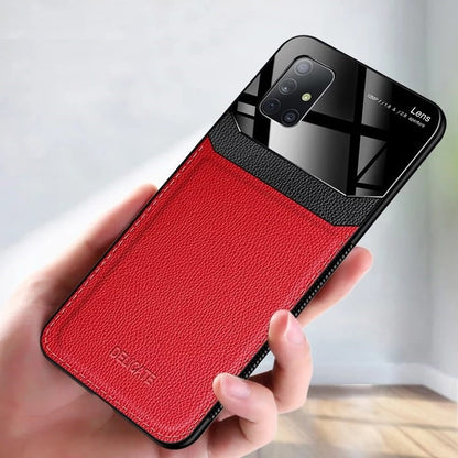 [FREE SHIPPING] Luxury Smooth Leather Case For Samsung A71