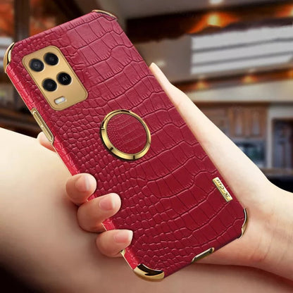 Oppo A54 Crocodile Pattern Leather Case