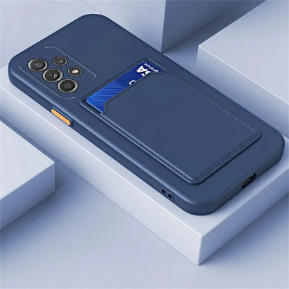 CARD SLOT SHOCKPROOF CASE FOR SAMSUNG A73