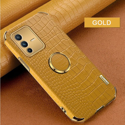 [ FREE SHIPPING] Crocodile Pattern Leather Case For Vivo V23