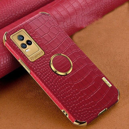 [ FREE SHIPPING] CROCODILE PATTERN LEATHER CASE FOR VIVO Y73