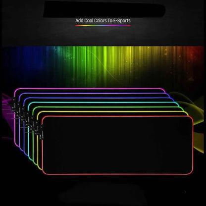 [FREE SHIPPING] LED Extra Keyds Pad Large Soft Gaming Mouse Pad RGB Light Oversized Glowing 7 Colors Pads for PC/ Laptop,Extra Large 800×300×4mm