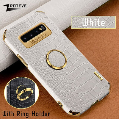 [ FREE SHIPPING] Crocodile Pattern Leather Case For Samsung S10