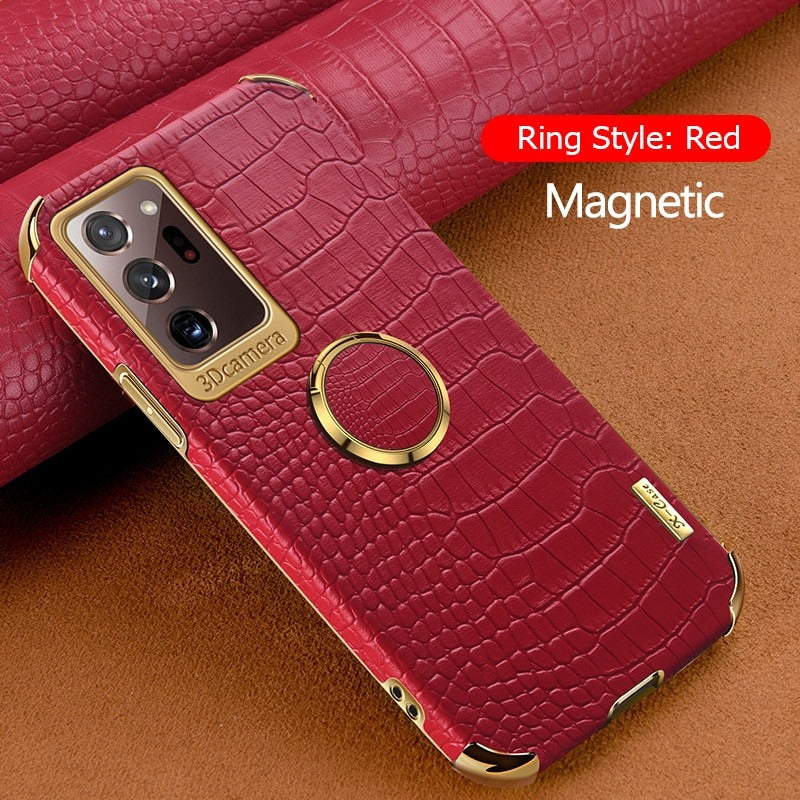 [ FREE SHIPPING] Crocodile Pattern Leather Case For Samsung S21 Ultra