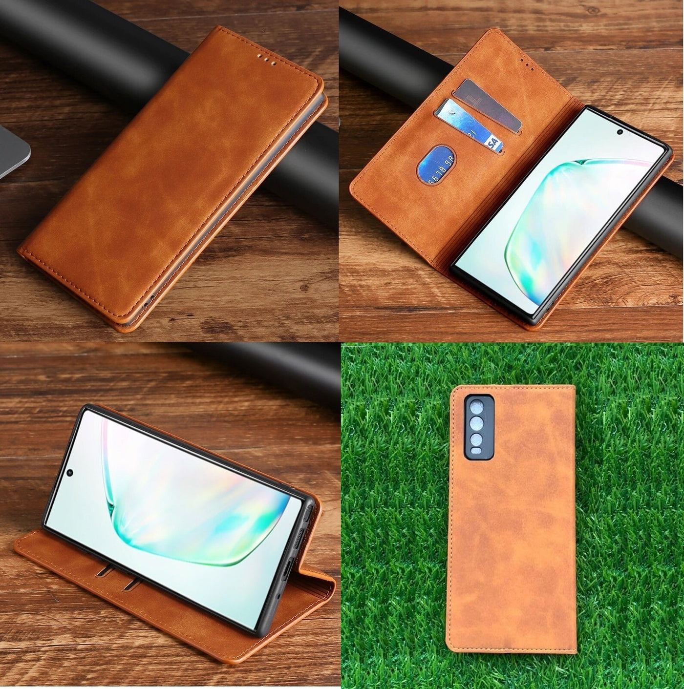 [FREE SHIPPING] Luxury Retro Stand Flip Leather Case For Vivo Y20