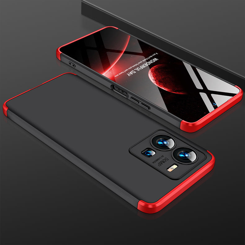 [ FREE SHIPPING] Vivo V25- Gkk Original Shock Proof Full Protection Cover 360 - Red & Black