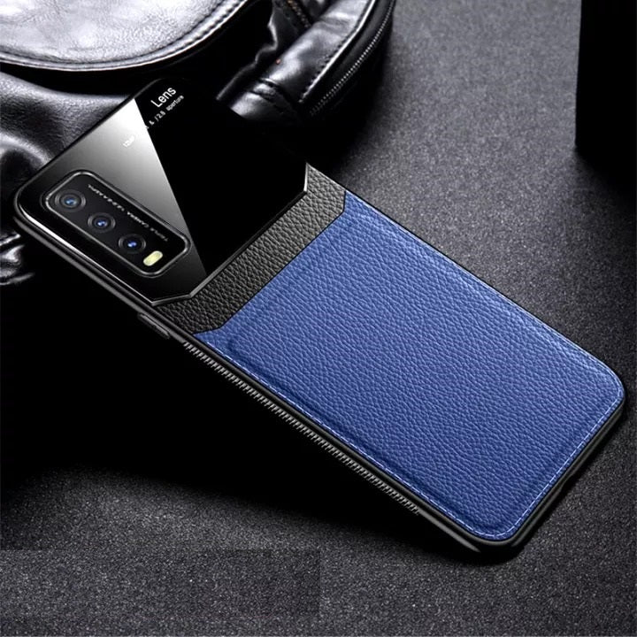 [FREE SHIPPING] Luxury Slim Leather Case Lens Shockproof BackCover for Vivo Y20