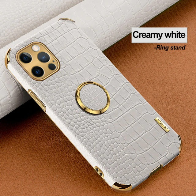 Iphone 12 Pro Max Crocodile Pattern Leather Case